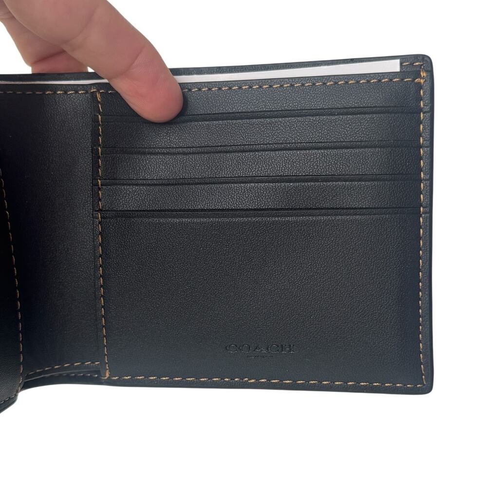 Coach Wallet In Signature Canvas With Varsity Str… - image 8